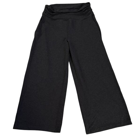 Lululemon Size 12 Take It Easy Pants Heathered Black Charcoal Pockets Athleisure - Picture 3 of 5